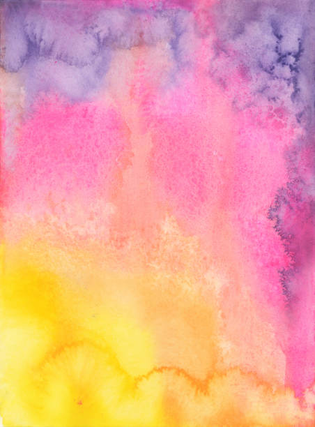 istock Abstract Vibrantly Colored Watercolor Background with Copy Space 1147577843