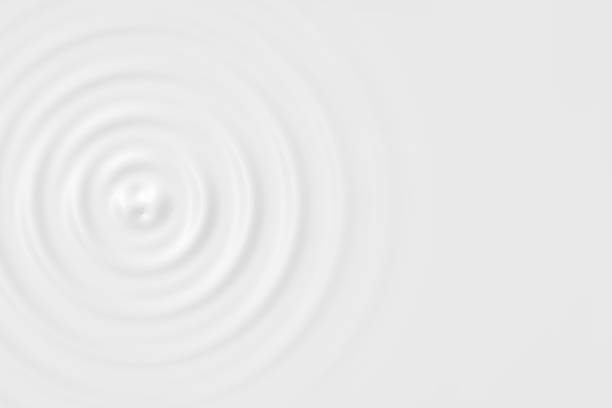 istock Top view of white water ring or white cream surface, soft background texture 1147583671