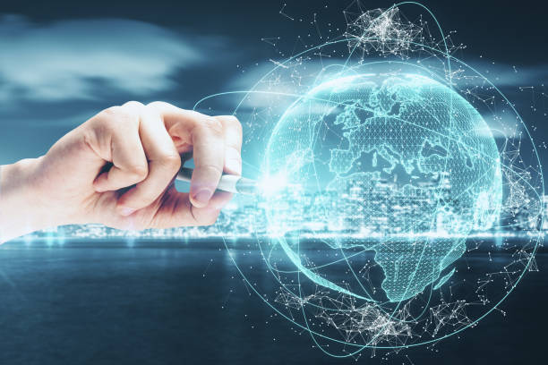 istock Global business and communication concept 1147585086