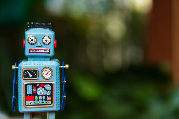 istock Vintage robot tin toy 1147588434