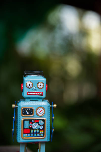 istock Vintage robot tin toy 1147588438