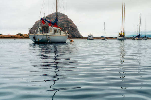 istock Morro Bay Harbor, Morro Rock, and Sailing Boats 1147589148