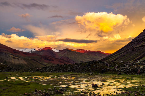 istock Sunrise in the Andes Mountain in Peru 1147592992
