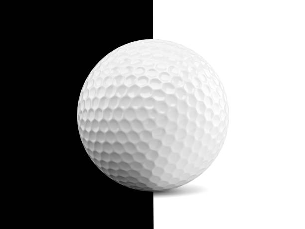 Golf ball on a wooden tee
