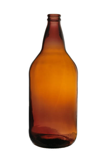 Juice bottle isolated on white.
