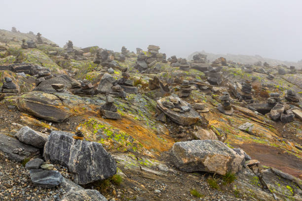 istock Noth Norway summer mountain cloudy tundra scene 1147604945