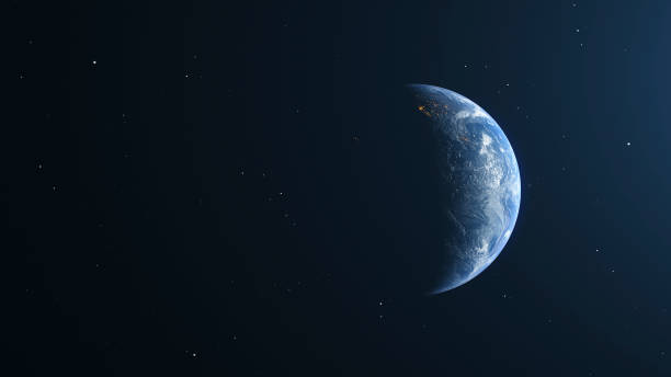 The Planet Earth Right Side View For Background Motion Graphic Or Text