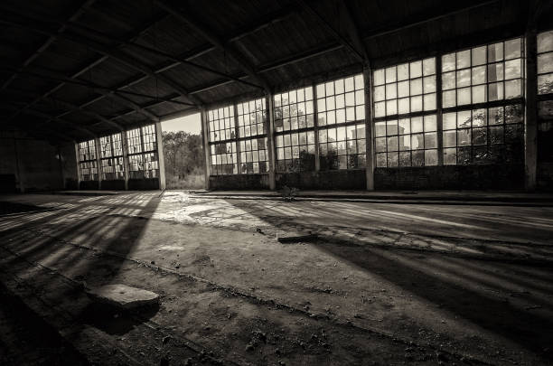 istock Abandoned factory building 1147612104