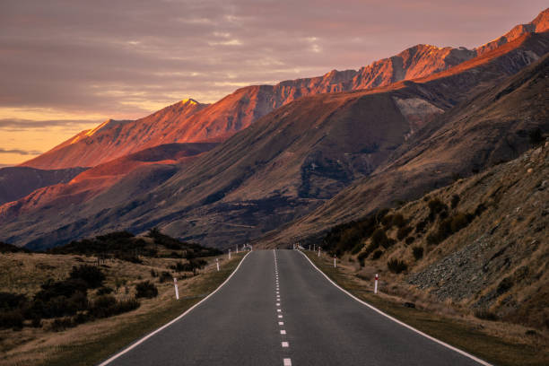 istock Sunrise on state highway 80 Aoraki/ Mount Cook 1147613093