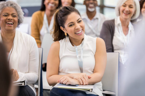 istock Lighthearted moment after business meeting 1147616089