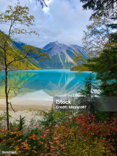 Kinney Lake Stock Photo - Download Image Now - Autumn, Beauty, Blue