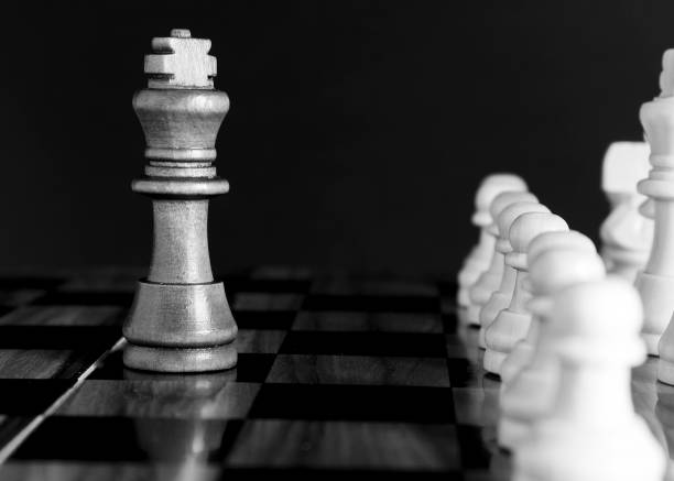 istock Chess photographed on a chessboard 1147618554