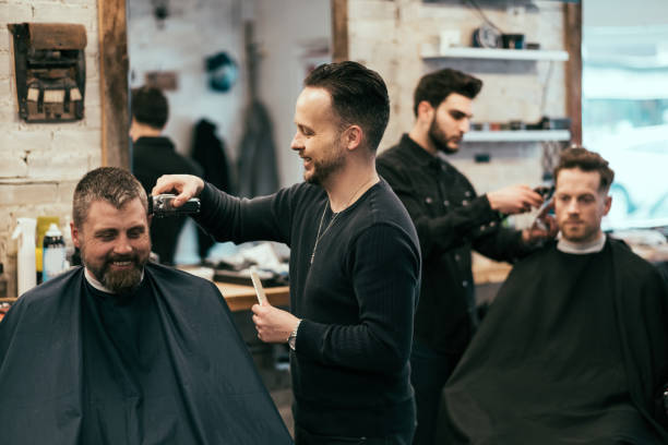 istock English style barber shop action 1147618819