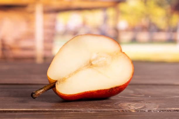 istock Fresh red pear with cart 1147622452