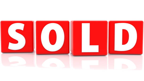 istock Sold concept on red cubes 1147626756