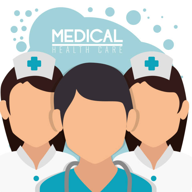 fachcharaktere des medizinischen personals - general practitioner stock-grafiken, -clipart, -cartoons und -symbole