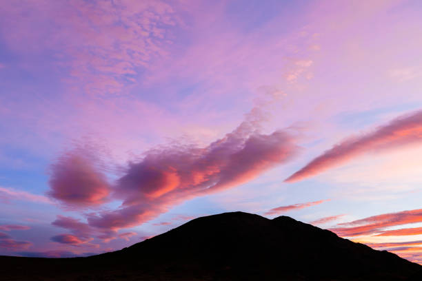 View of the landscape of Perito Moreno National Park at sunset