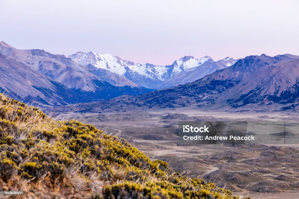 Perito Moreno National Park landscape View of the landscape of Perito Moreno National Park Argentina Stock Photo