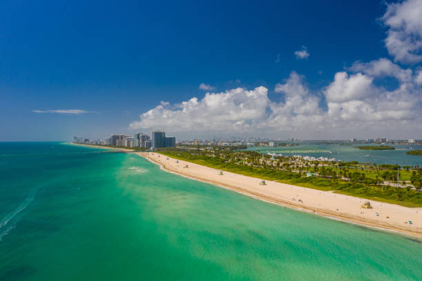 istock Aerial Miami Beach summer vibes coastline 1147656432