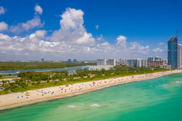 istock Aerial Miami Beach summer vibes coastline 1147656436