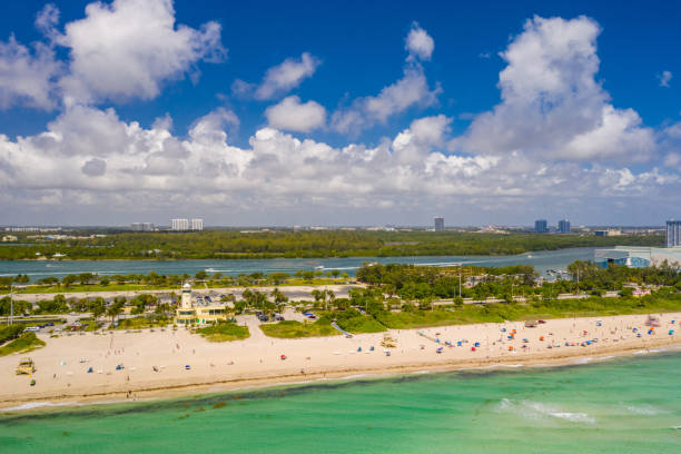 istock Aerial Miami Beach summer vibes coastline 1147656478