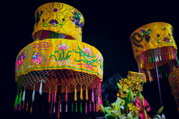 istock Altar feet standing Buddha in Buddhist temple 1147666441
