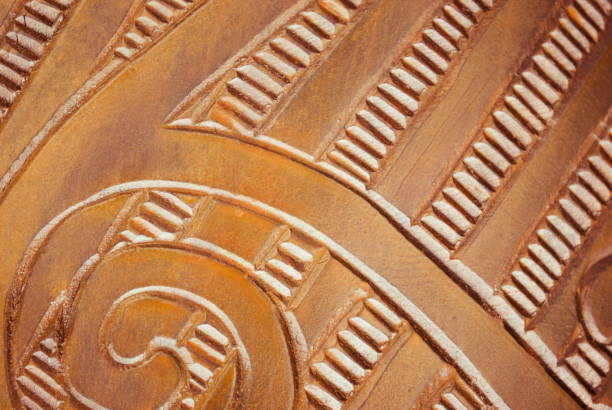 istock Close-Up of a Maori Statue 1147667845