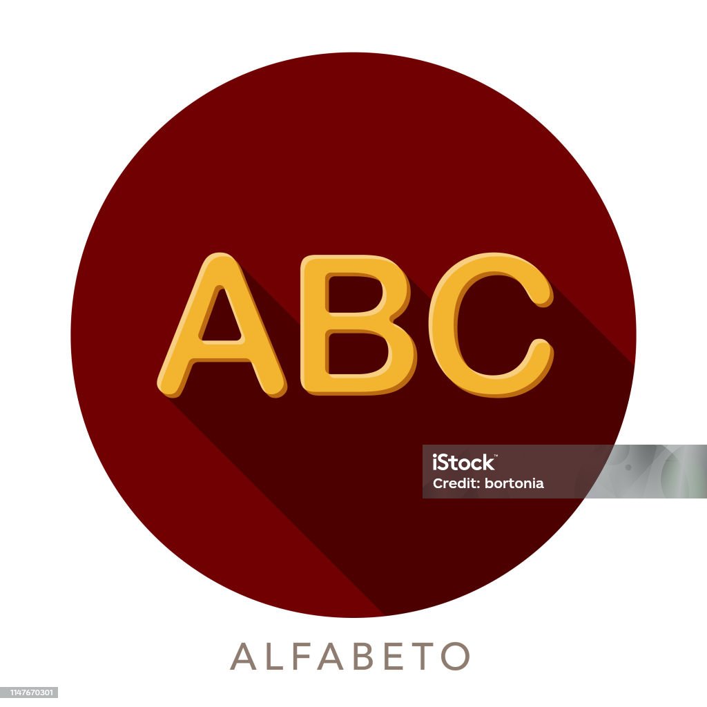 Alphabet Folder Icon A flat design icon with a long shadow. File is built in the CMYK color space for optimal printing. Color swatches are global so it’s easy to change colors across the document. Alphabet stock vector