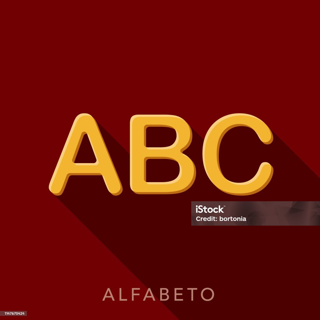 Alphabet Folder Icon A flat design icon with a long shadow. File is built in the CMYK color space for optimal printing. Color swatches are global so it’s easy to change colors across the document. Alphabet stock vector