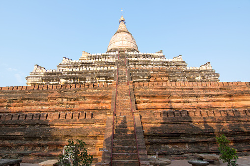 Shwesandaw Pagoda is a Buddhist temple in Bagan, Myanmar.