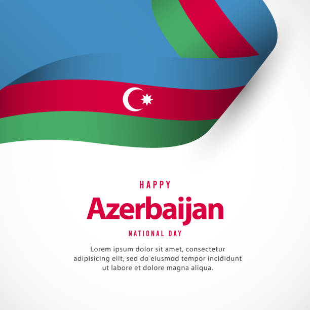 Azerbaijan independence day vector template. Design illustration for banner, advertising, greeting cards or print. Azerbaijan independence day vector template. Design illustration for banner, advertising, greeting cards or print. azerbaijan stock illustrations
