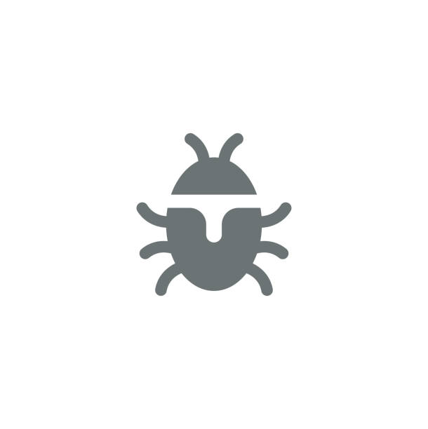 illustrations, cliparts, dessins animés et icônes de icône bug - ladybug insect isolated nature