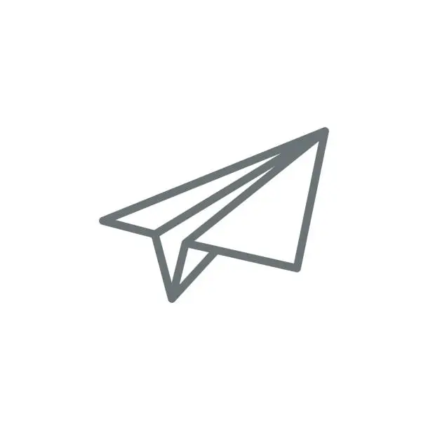 Vector illustration of Paper plane icon