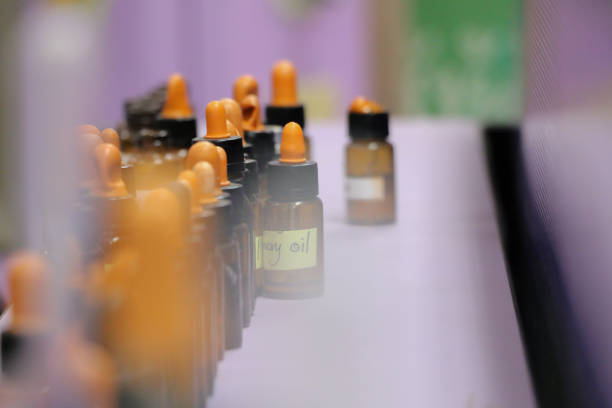 istock laboratory bottle for research in LAB. 1147681991