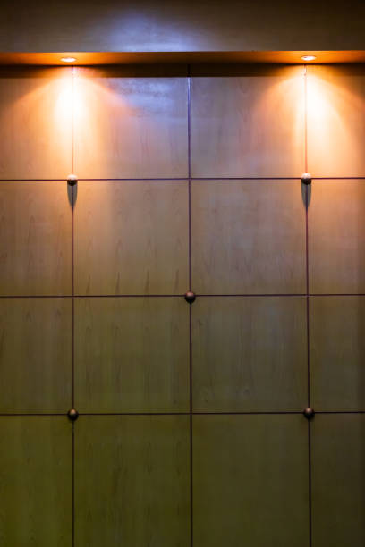 istock Interior decoration wooden wall 1147684268