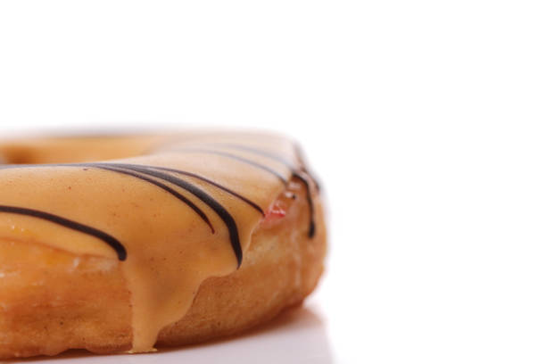 Peanut Butter Donut isolated on white background