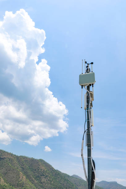 istock Weather detector , Meteorological Weather station for background. 1147692022