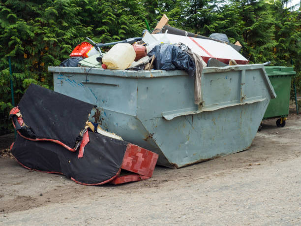 istock Loaded dumpster filled with rubble dumpster, recycle, waste and garbage 1147705472