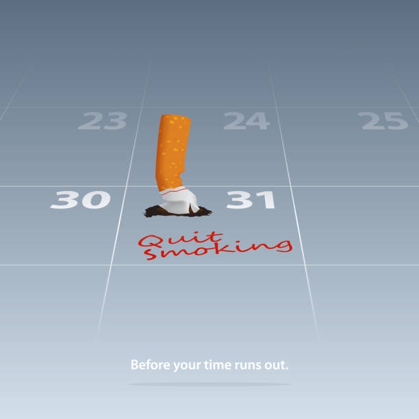 illustrazioni stock, clip art, cartoni animati e icone di tendenza di smettila di fumare sigarette. 31 maggio giornata mondiale del tabacco. data contrassegnata per la sigaretta rotta smettere di fumare in calendario il 31 maggio. fermati a fumare sigarette, concetti antifumo. vettore. - st vrain
