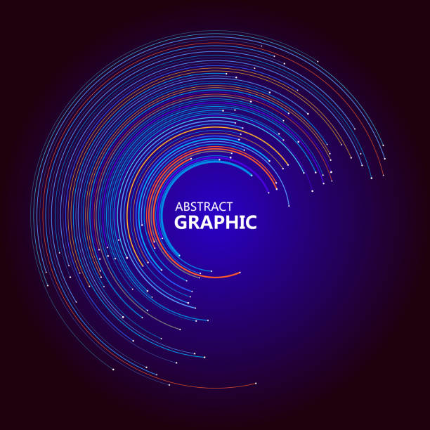 istock Abstract circle graphic composed of colorful circle lines, vector illustration. 1147709532