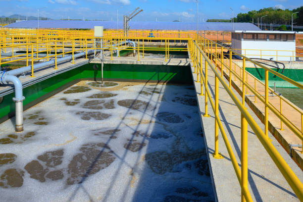 istock Waste water treatment, purification plant 1147712657