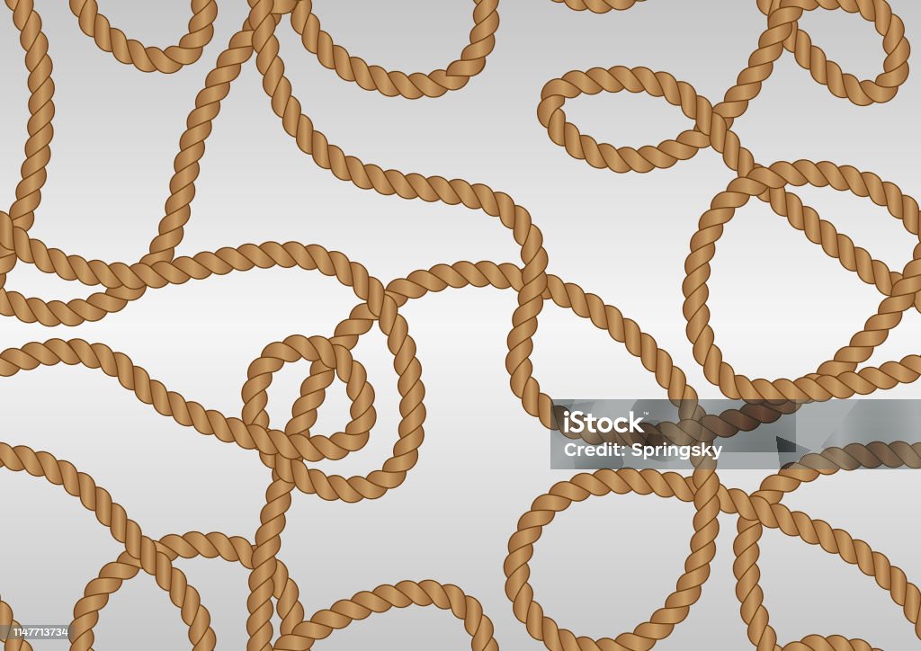 What's That Rope Pattern Seamless Rope Pattern Stock Illustration - Download Image Now ...
