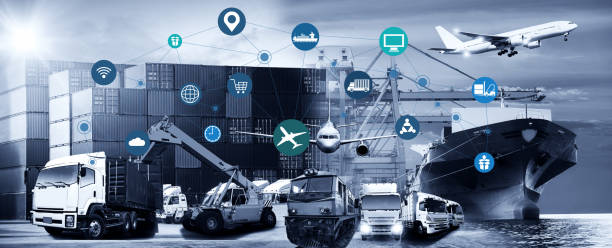 istock World map with logistic network distribution, Logistic and transport concept in front Industrial Container Cargo freight ship for Concept of fast or instant shipping, Online goods orders worldwide 1147715075