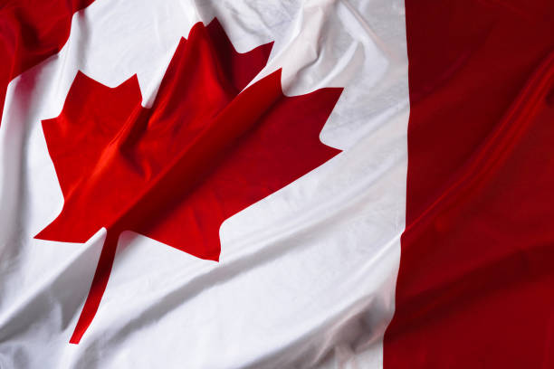 istock wavy Canadian flag 1147715806