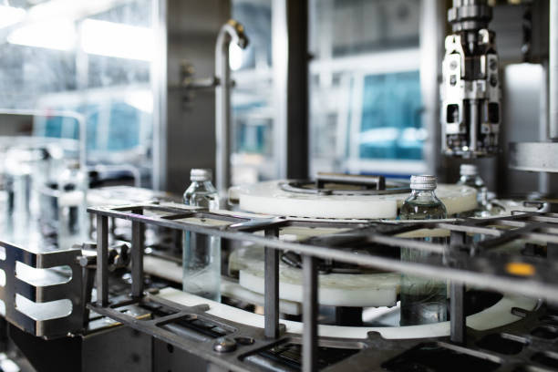 istock Production line for juice bottling 1147717214