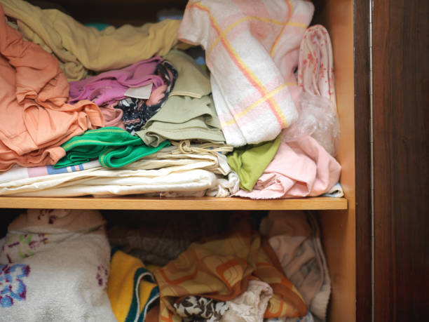 istock Crumpled linen and towels 1147717669