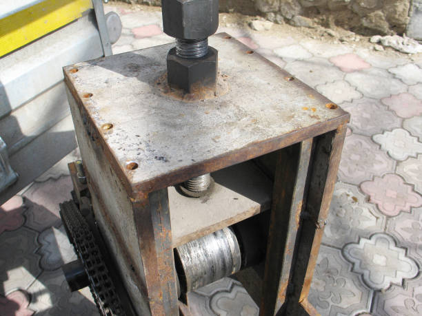 istock machine for bending matal squares tube, bender 1147722694