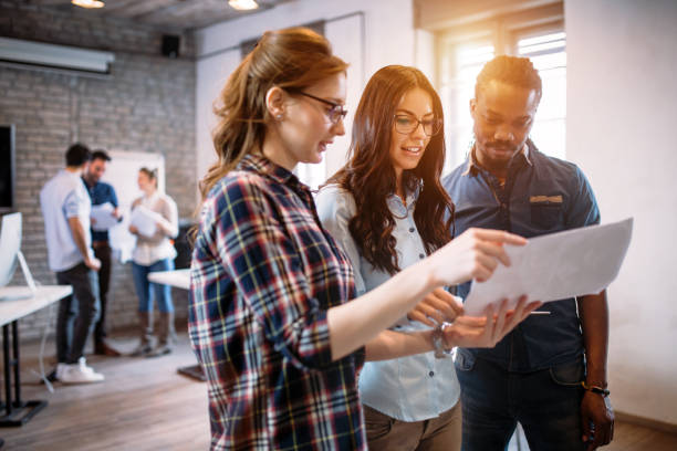istock Portrait of architects having discussion in office 1147724090