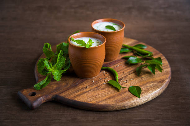 istock Spiced buttermilk, Indian traditional summer drink 1147733810