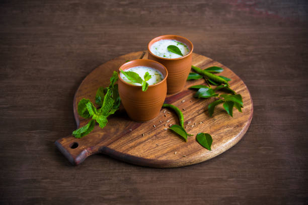 istock Spiced buttermilk, Indian traditional summer drink 1147733818